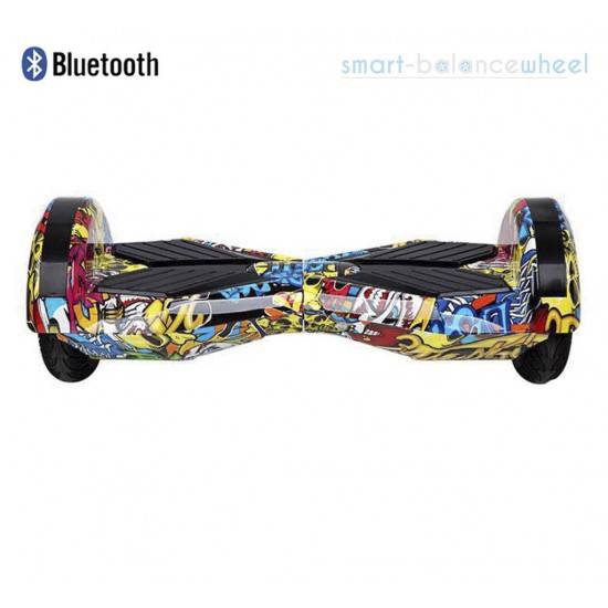 HIP-HOP 8 INCH RACING PERFORMANCE HOVERBOARD WITH BLUETOOTH AND LIGHTS SMART BALANCE WHEEL