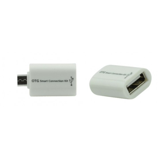 ΑΝΤΑΠΤΟΡΑΣ OTG MICROUSB ΣΕ ΥΠΟΔΟΧΗ USB OEM YHL-T68 WHITE