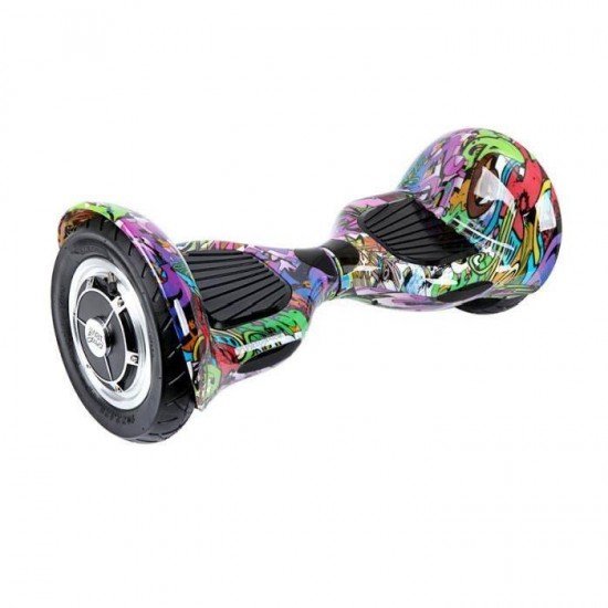 SMART BALANCE HOVERBOARD WHEEL WITH BLUETOOTH & LED ΗΛΕΚΤΡΙΚΟ ΠΑΤΙΝΙ GRAFFITI HIP HOP 10"