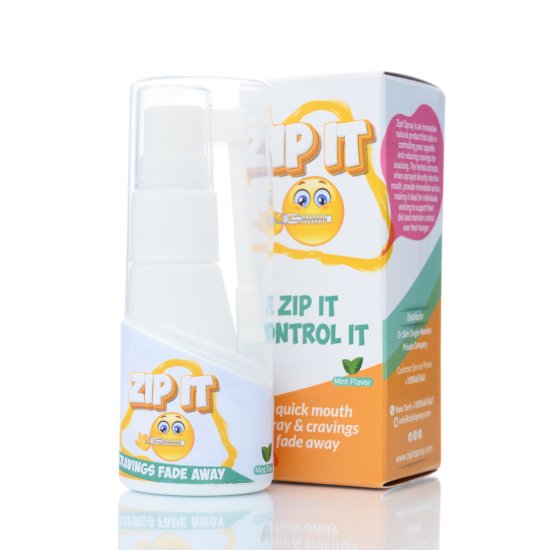 ZIP IT Υπογλώσσιο Spray ιδανικό για να ελέγξετε την όρεξη σας , φτάνοντας στο επιθυμητό βάρος, με γεύση μεντα.