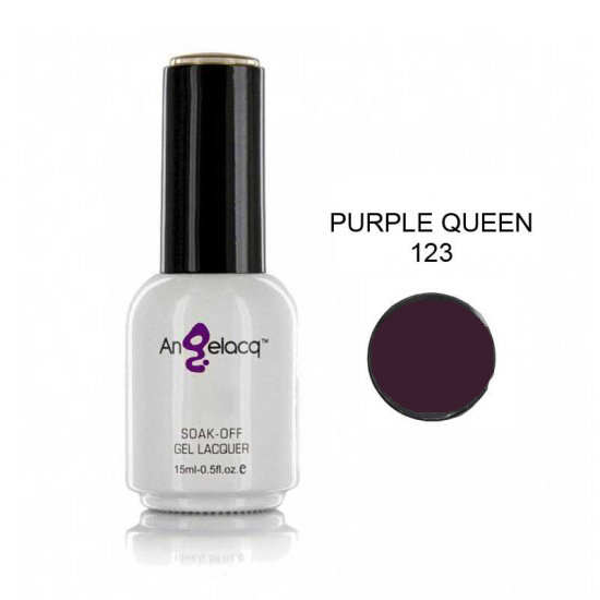 ΗΜΙΜΟΝΙΜΟ ΕΠΑΓΓΕΛΜΑΤΙΚΟ ΒΕΡΝΙΚΙ ANGELACQ 15ML - 0.5FL.OZ PURPLE QUEEN AN-123