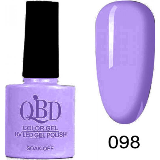 QBD ΗΜΙΜΟΝΙΜΟ ΕΠΑΓΓΕΛΜΑΤΙΚΟ ΒΕΡΝΙΚΙ 10ML - 0.5FL.OZ PURPLE 098