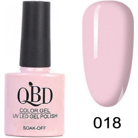 QBD ΗΜΙΜΟΝΙΜΟ ΕΠΑΓΓΕΛΜΑΤΙΚΟ ΒΕΡΝΙΚΙ 10ML - 0.5FL.OZ PINK 018