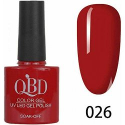 QBD ΗΜΙΜΟΝΙΜΟ ΕΠΑΓΓΕΛΜΑΤΙΚΟ ΒΕΡΝΙΚΙ 10ML - 0.5FL.OZ RED 026
