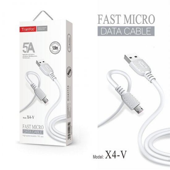 TRANYOO 5A 1.5M FAST MICRO DATA CABLE X4-V ΚΑΛΩΔΙΟ ΦΟΡΤΙΣΗΣ 