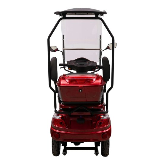 ΕΠΙΔΟΤΟΥΜΕΝΟ ΤΕΤΡΑΚΥΚΛΟ ΗΛΕΚΤΡΙΚΟ SCOOTER T408 QUATER RED ΜΕ ΣΚΕΠΑΣΤΡΟ