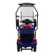 ΕΠΙΔΟΤΟΥΜΕΝΟ ΤΕΤΡΑΚΥΚΛΟ ΗΛΕΚΤΡΙΚΟ SCOOTER T408 QUATER BLUE ΜΕ ΣΚΕΠΑΣΤΡΟ