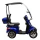ΕΠΙΔΟΤΟΥΜΕΝΟ ΤΕΤΡΑΚΥΚΛΟ ΗΛΕΚΤΡΙΚΟ SCOOTER T408 QUATER BLUE ΜΕ ΣΚΕΠΑΣΤΡΟ