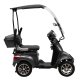 ΕΠΙΔΟΤΟΥΜΕΝΟ ΤΕΤΡΑΚΥΚΛΟ ΗΛΕΚΤΡΙΚΟ SCOOTER T408 QUATER GREY ΜΕ ΣΚΕΠΑΣΤΡΟ