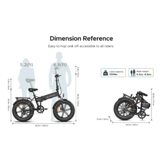 ΗΛΕΚΤΡΙΚΟ ΠΟΔΗΛΑΤΟ ENGWE EP-2 Pro ELECTRIC BIKE 20" GREY