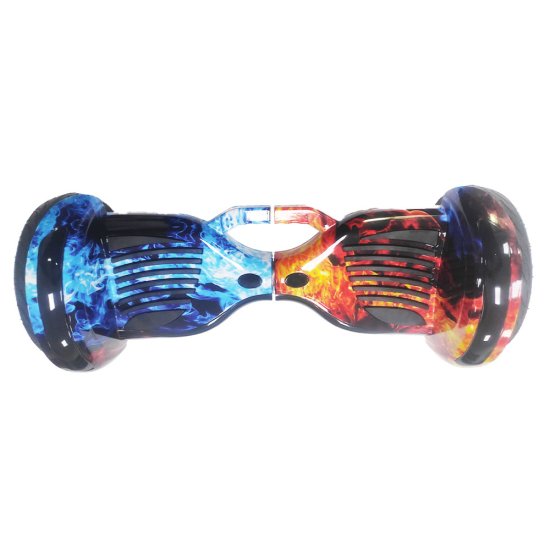 SMART BALANCE HOVERBOARD BIG WHEEL BLUETOOTH & LED ΗΛΕΚΤΡΙΚΟ ΠΑΤΙΝΙ FIRE vs WATER 10.5"