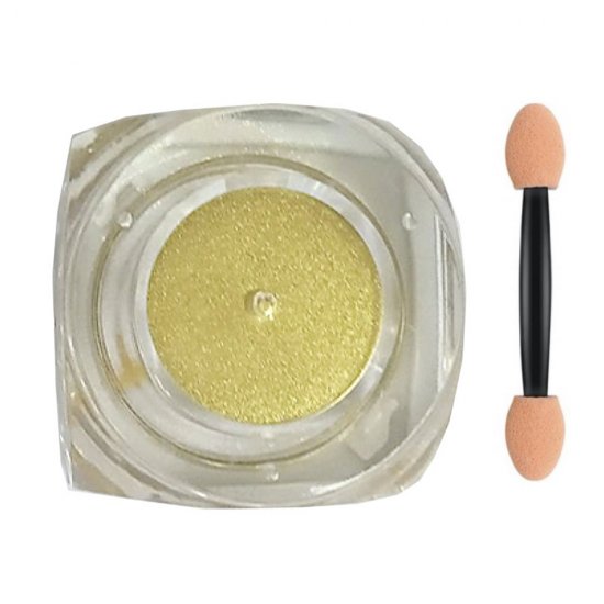 METALLIC NAIL POWDER POLAR LIGHTS POWDER GOLD - ΣΚΟΝΗ GLITTER ΓΙΑ ΜΕΤΑΛΛΙΚΗ ΟΨΗ ΣΤΑ ΝΥΧΙΑ ΟΕΜ