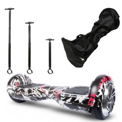 ΣΕΤ ΗΛΕΚΤΡΙΚΟ ΠΑΤΙΝΙ SMART BALANCE HOVERBOARD 6,5" GRAFFITI PIRATES, ΤΙΜΟΝΙ ΓΙΑ ΗΛΕΚΤΡΙΚΟ ΠΑΤΙΝΙ ΙΣΟΡΡΟΠΙΑΣ ΚΑΙ ΤΣΑΝΤΑ ΜΕΤΑΦΟΡΑΣ