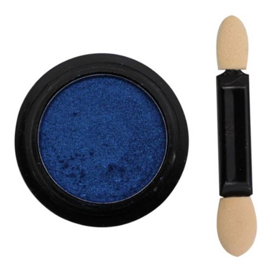 SOLID CHROME PIGMENT - BLUE ΣΚΟΝΗ GLITTER ΓΙΑ ΜΕΤΑΛΛΙΚΗ ΟΨΗ ΣΤΑ ΝΥΧΙΑ ΟΕΜ DURK BLUE POWDER