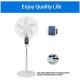 GDTIMES ΗΛΙΑΚΟΣ ΑΝΕΜΙΣΤΗΡΑΣ ΜΕ ΒΑΣΗ 16INCHES GD-936S - RECHARGEABLE FAN