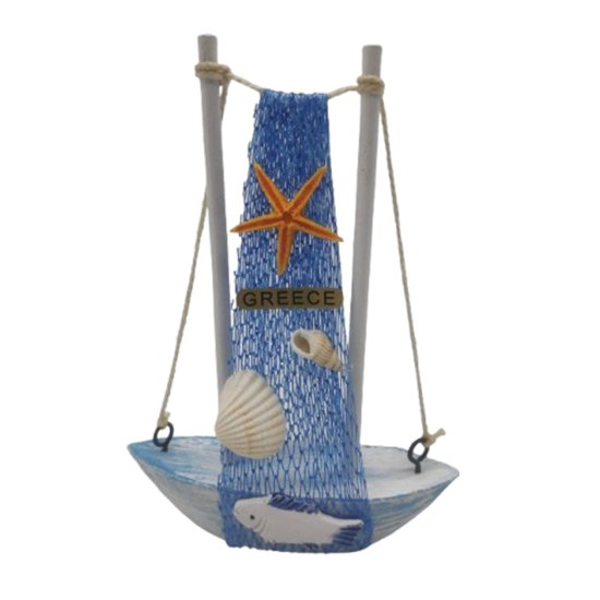ΔΙΑΚΟΣΜΗΤΙΚΟ ΣΟΥΒΕΝΙΡ ΚΑΡΑΒΑΚΙ GREECE 14X11CM 07