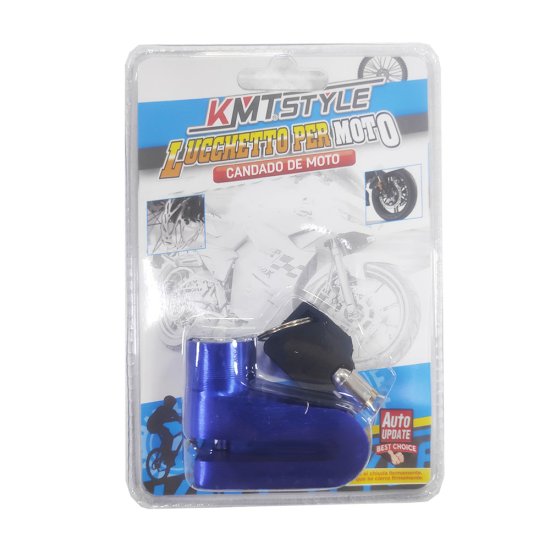 ΛΟΥΚΕΤΟ ΔΙΣΚΟΦΡΕΝΟΥ ΜΗΧΑΝΗΣ KMT STYLE DISK LOCK ΜΠΛΕ 2001260