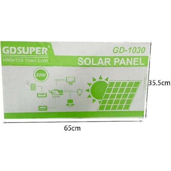 GD-1030 Μονοκρυσταλλικό Φωτοβολταϊκό Πάνελ 30W