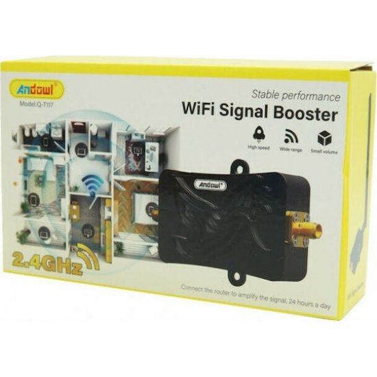 Andowl Qt117 Ενίσχυση Κεραίας WiFi 2.4ghz AN-Q-T117 Q-T117