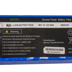 ΜΠΑΤΑΡΙΑ ΛΙΘΙΟΥ ΓΙΑ ΗΛΕΚΤΡΙΚΟ SCOOTER / ΠΑΤΙΝΙ 36V 6600MAH XIMENG