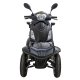 ΕΠΙΔΟΤΟΥΜΕΝΟ ΤΕΤΡΑΚΥΚΛΟ ΗΛΕΚΤΡΙΚΟ SCOOTER T408 QUATER BLACK ΜΕ ΣΚΕΠΑΣΤΡΟ