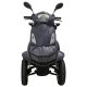 ΕΠΙΔΟΤΟΥΜΕΝΟ ΤΕΤΡΑΚΥΚΛΟ ΗΛΕΚΤΡΙΚΟ SCOOTER T408 QUATER GREY ΜΕ ΣΚΕΠΑΣΤΡΟ