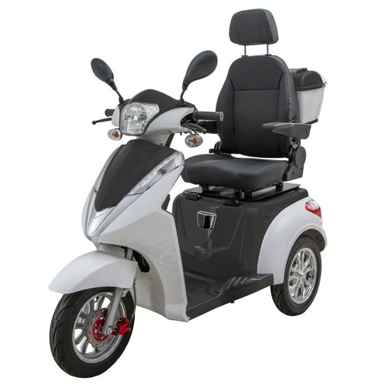 ΕΠΙΔΟΤΟΥΜΕΝΟ ΤΡΙΚΥΚΛΟ ΗΛΕΚΤΡΙΚΟ SCOOTER T408-2 WHITE-BLACK