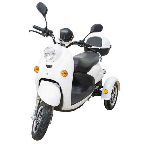 ΕΠΙΔΟΤΟΥΜΕΝΟ ΤΡΙΚΥΚΛΟ ΗΛΕΚΤΡΙΚΟ SCOOTER VESPA ΓΙΑ 2 ΑΝΑΒΑΤΕΣ ΛΕΥΚΟ 