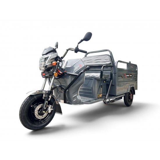 ΗΛΕΚΤΡΙΚΟ ΤΡΙΚΥΚΛΟ ΜΕ ΚΑΡΟΤΣΑ ΓΚΡΙ - CARGO 3 MAX ELECTRIC SCOOTER ΓΚΡΙ