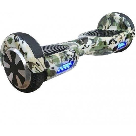 SMART BALANCE HOVERBOARD WHEEL WITH BLUETOOTH AND LED ΗΛΕΚΤΡΙΚΟ ΠΑΤΙΝΙ 6,5 INCH CAMOUFLAGE