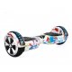 SMART BALANCE HOVERBOARD WHEEL WITH BLUETOOTH AND LED ΑΣΠΡΟ HIP HOP 6.5 INCH