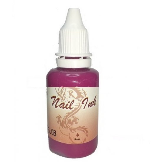 OEM ΑΚΡΥΛΙΚΑ ΧΡΩΜΑΤΑ ΑΕΡΟΓΡΑΦΟΥ AIRBRUSH NAIL INK 30 ML OEM Rose