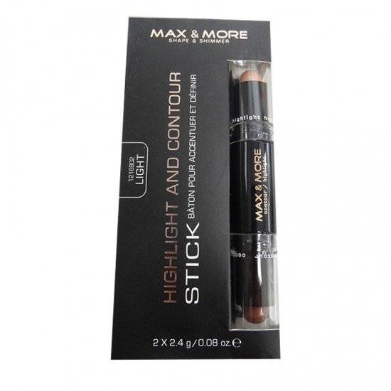 MAX AND MORE HIGHLIGHTER AND CONTOUR HIGHLIGHTER LIGHT 1216902
