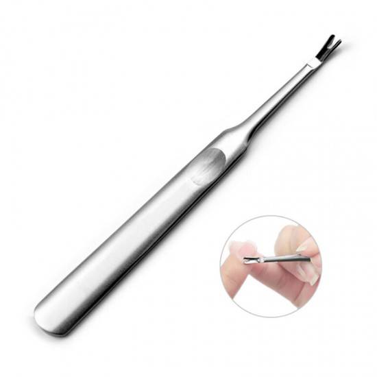 STAILNESS STEEL CUTICLE PUSHER TRIMMER REMOVER PEDICURE MANICURE NAIL ART TOOL