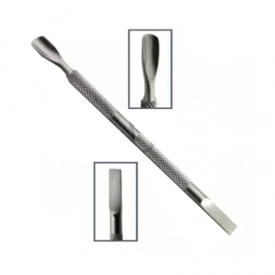 STAILNESS STEEL CUTICLE PUSHER SMALL SPOON SCRAPER FLAT GOUGE NAIL CLEANINING MANICURE PEDICURE NAIL ART TOOL