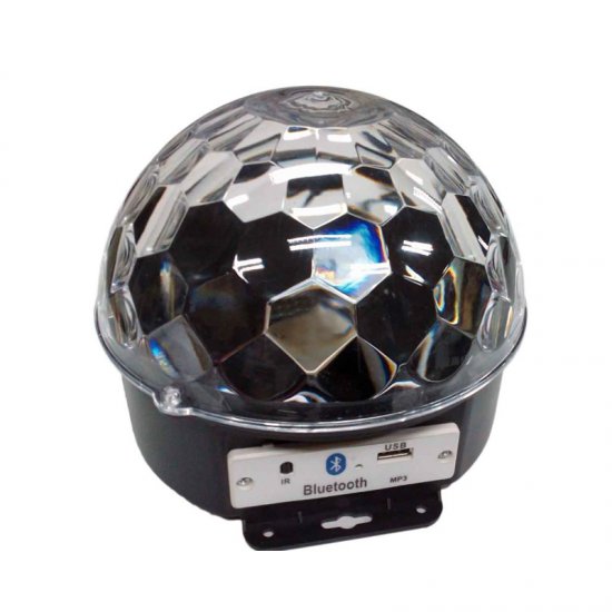 ΦΩΤΟΡΥΘΜΙΚΟ LED CRYSTAL MAGIC BALL LIGHT MP3 BLUETOOTH 6X3W USB REMOTE