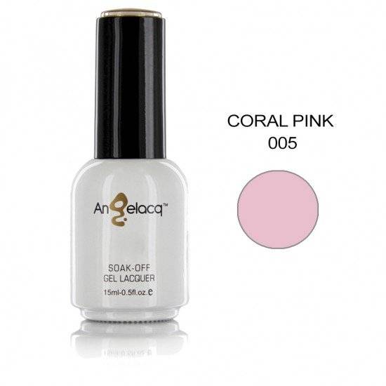 ΗΜΙΜΟΝΙΜΟ ΕΠΑΓΓΕΛΜΑΤΙΚΟ ΒΕΡΝΙΚΙ ANGELACQ 15ML - 0.5FL.OZ CORAL PINK 005