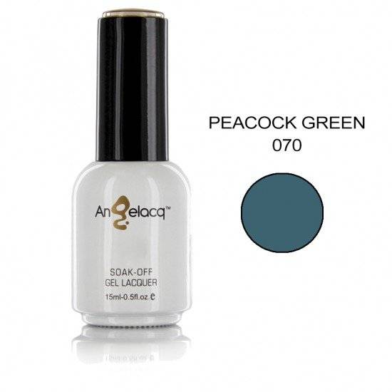 ΗΜΙΜΟΝΙΜΟ ΕΠΑΓΓΕΛΜΑΤΙΚΟ ΒΕΡΝΙΚΙ ANGELACQ 15ML - 0.5FL.OZ PEACOCK GREEN 070