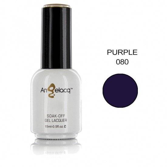 ΗΜΙΜΟΝΙΜΟ ΕΠΑΓΓΕΛΜΑΤΙΚΟ ΒΕΡΝΙΚΙ ANGELACQ 15ML - 0.5FL.OZ PURPLE 080