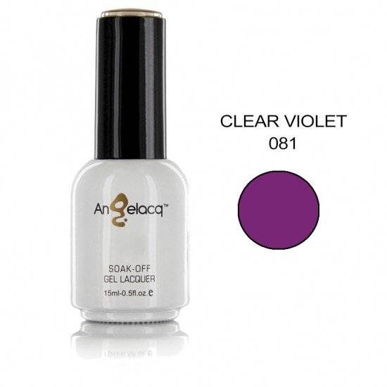 ΗΜΙΜΟΝΙΜΟ ΕΠΑΓΓΕΛΜΑΤΙΚΟ ΒΕΡΝΙΚΙ ANGELACQ 15ML - 0.5FL.OZ CLEAR VIOLET 081