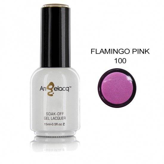 ΗΜΙΜΟΝΙΜΟ ΕΠΑΓΓΕΛΜΑΤΙΚΟ ΒΕΡΝΙΚΙ ANGELACQ 15ML - 0.5FL.OZ PERLE FLAMINGO PINK 100