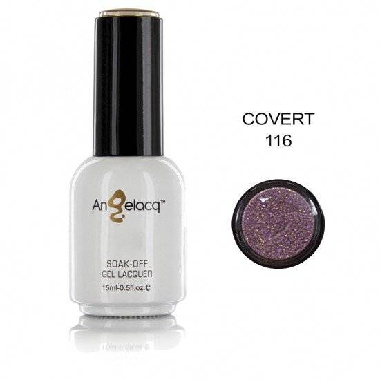 ΗΜΙΜΟΝΙΜΟ ΕΠΑΓΓΕΛΜΑΤΙΚΟ ΒΕΡΝΙΚΙ ANGELACQ 15ML - 0.5FL.OZ GLITTER COVERT 116