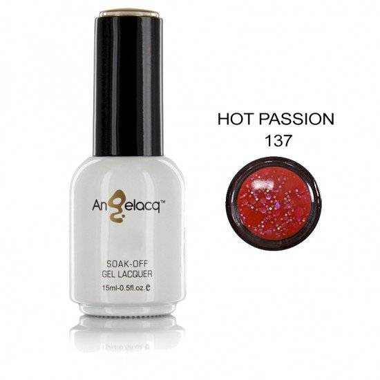 ΗΜΙΜΟΝΙΜΟ ΕΠΑΓΓΕΛΜΑΤΙΚΟ ΒΕΡΝΙΚΙ ANGELACQ 15ML - 0.5FL.OZ HOT PASSION 137