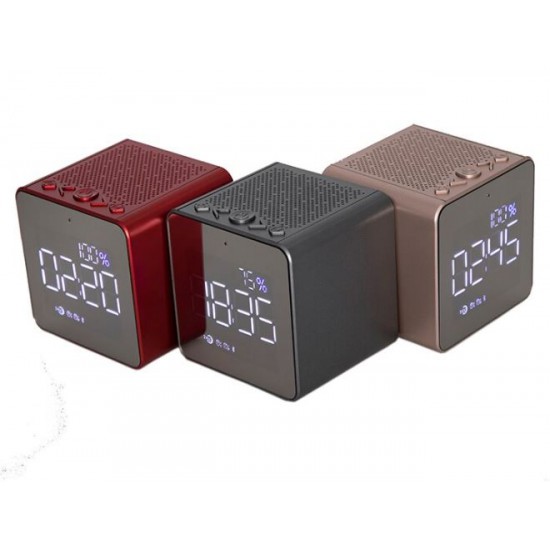 ΗΧΕΙΟ PORTABLE CLOCK SPEAKER MULTIMEDIA WIRELESS MINI BLUETOOTH SPEAKER ML-111