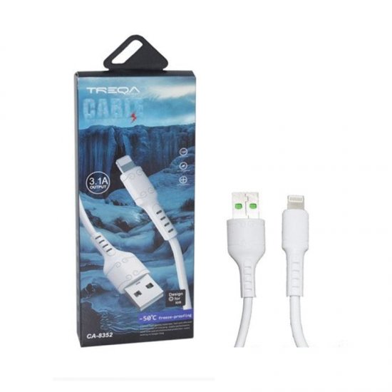 TREQA ΚΑΛΩΔΙΟ USB FOR IOS DEVICES FAST CABLE LIGHTING WHITE CA-8352