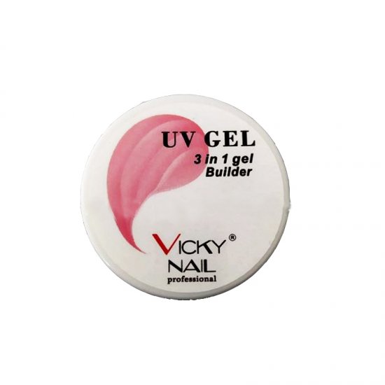 BUILDER GEL 3 IN 1 VICKY NAIL UV 15 GR NUDE PINK