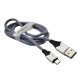 TREQA ΚΑΛΩΔΙΟ USB DATA FAST CABLE MICRO USB 1000MM 3.4A CA-8331 SILVER