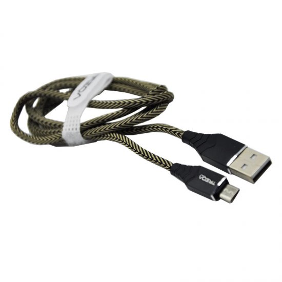 TREQA ΚΑΛΩΔΙΟ USB DATA FAST CABLE MICRO USB 1000MM 3.4A CA-8331 BEIGE