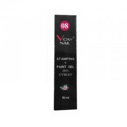 STAMPING + PAINT GEL UV/LED VICKY NAIL 10ML PINK 08
