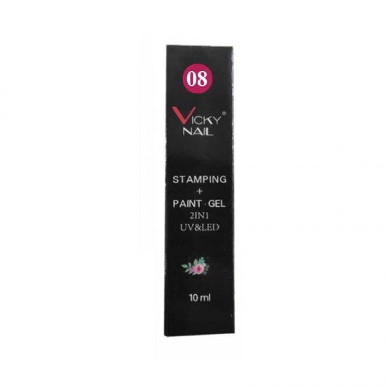 STAMPING + PAINT GEL UV/LED VICKY NAIL 10ML PINK 08
